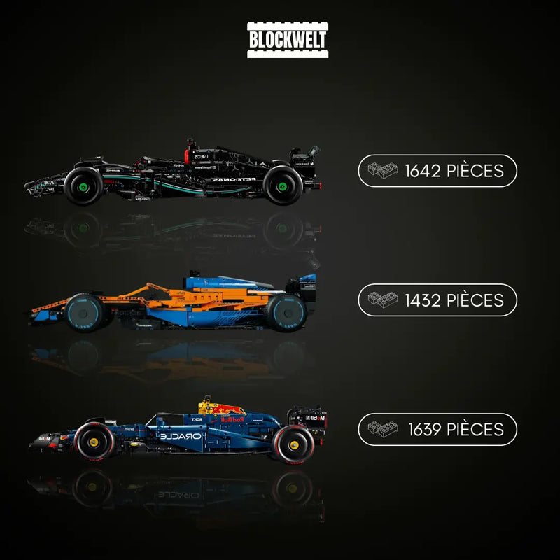 Collection ultime de Formule 1 – AMG F1 W14 | MCL F1 (Orange-Bleu) | Course RB20